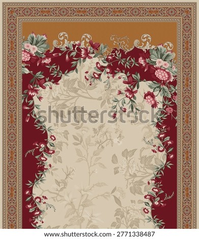 Digital textile designs front back salv and dupatta motifs