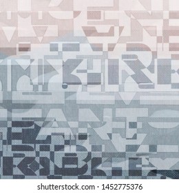 Digital texture in bold typography design - Shutterstock ID 1452775376