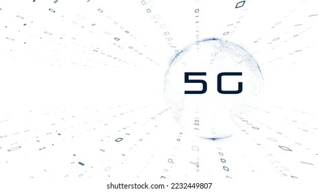 Digital transformation and cloud computing concept. Earth background. 3D illustration.