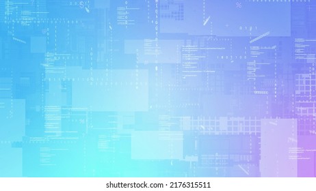 Digital transformation concept. Futuristic technology. Abstract background.