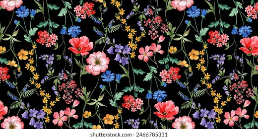 digital trending texture illustration and flowers for background design beautiful textured effects floral art textile print stock illustration for fabric and paper prints
