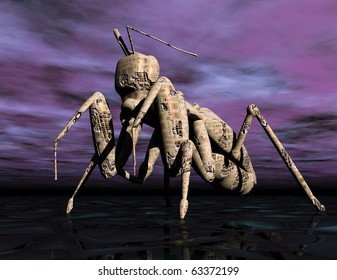 Digital visualization of an ant