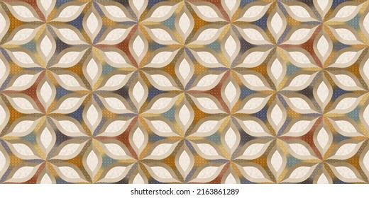 Digital Wall Tile Decor For Home, Ceramic Tile Design, Seamless Colourful Patchwork In Indian Style, Wallpaper, Linoleum, Textile, Web Page Background