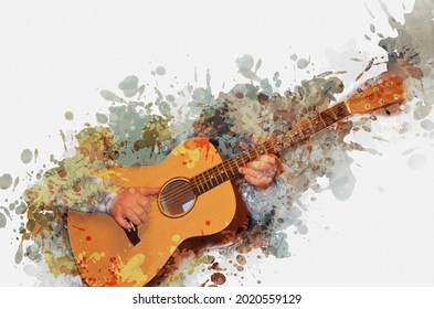 1,841 Guitarist painting Images, Stock Photos & Vectors | Shutterstock