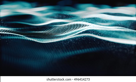 Digital Wave Form For Digital Background.