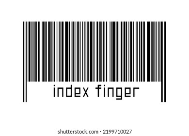 Digitalization Concept Barcode Black Horizontal Lines Stock ...