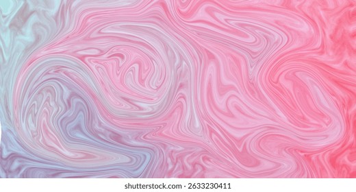 A digitally created image showcasing a mesmerizing blend of pink and blue hues in a swirling marble pattern. The texture is smooth and fluid.