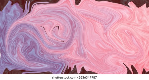 A digitally created image showcasing a mesmerizing blend of pink and purple hues in a swirling marble pattern.