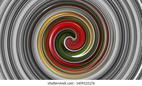 Digitally Created Swirl Background With Selective Coloring