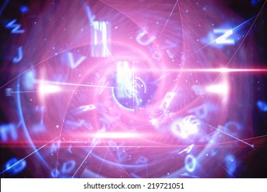 Digitally generated Blue and red technology interface - Shutterstock ID 219721051