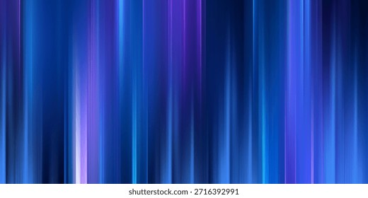 Digitally generated image of blue light and stripes moving fast 