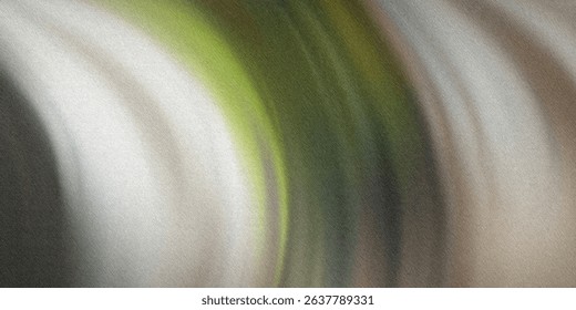 A digitally manipulated image featuring a blurred, swirling effect with dominant green and white tones creating an abstract composition.