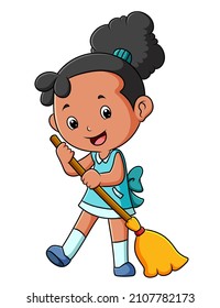 171 Girl Sweeping Clipart Images, Stock Photos & Vectors | Shutterstock