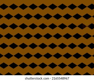 Dimond Pattern Background Black And Brown Pattern 3d Illustration