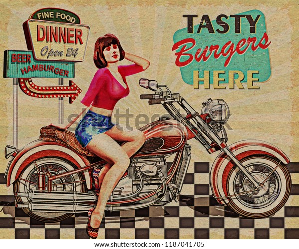 Diner  vintage\
poster