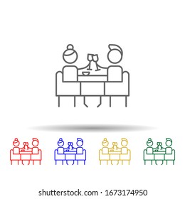 Dining, drink, restaurant multi color style icon. Simple thin line, outline illustration of Restaurant icons for ui and ux, website or mobile application - Powered by Shutterstock