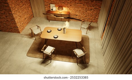dining room with table and chairs