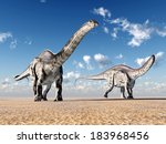 Dinosaur Apatosaurus Computer generated 3D illustration