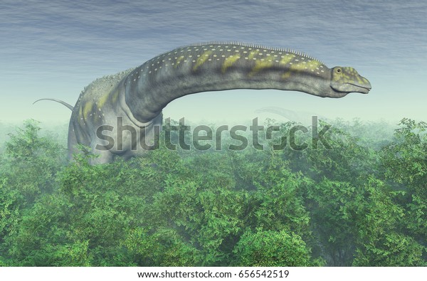 Dinosaur Argentinosaurus Computer Generated 3d Illustration Stock ...