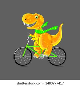 dinosaur on a bike