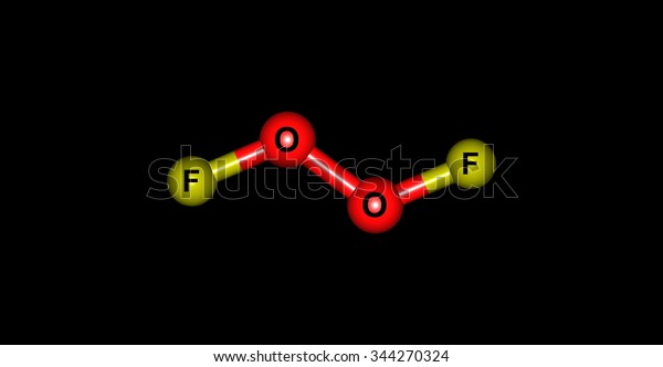 Dioxygen Difluoride Fluorine Peroxide Compound Fluorine Stock ...