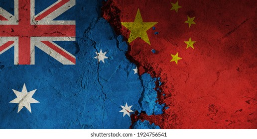 Diplomatic Relations Between Australia China a Stock Illustration ...