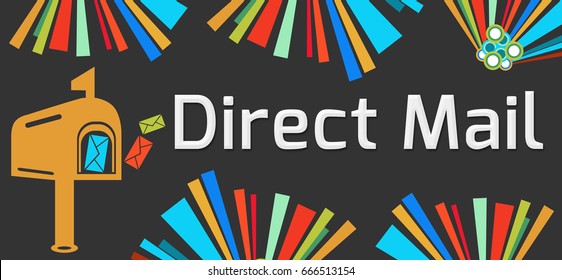 Direct Mail Dark Colorful Elements 