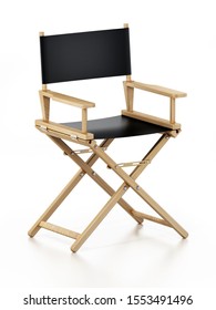 Director's Chair Isolated On White Background. 3D Illustration.