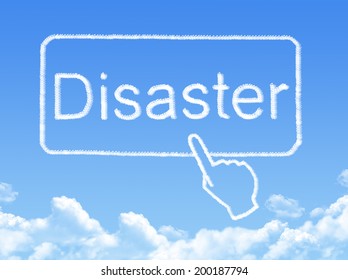 Disaster message cloud shape