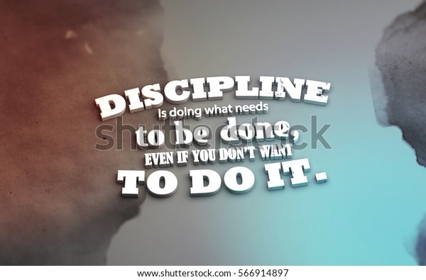 Discipline is doing what needs to be done,3D Motivational Gym Wall Mural