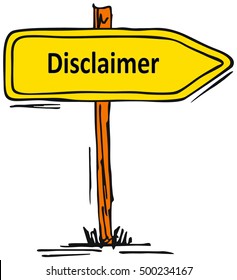 Disclaimer Sign, Symbol