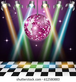Disco ball background