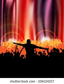 Disco event illustration