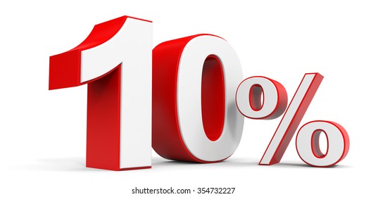 Discount 10 Percent Off 3d Illustration Stock Illustration 354732227 Shutterstock