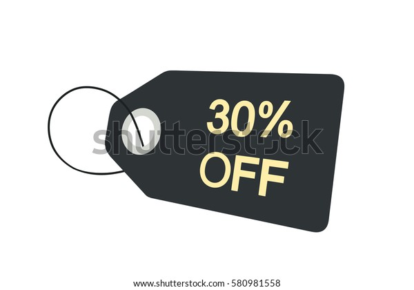 Discount 30 Percent Off Digital Drawing のイラスト素材 580981558