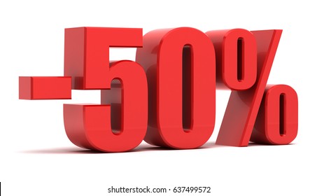 Discount 50 Percent Off.