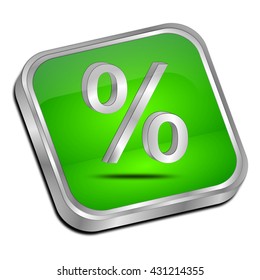 Discount button - 3D illustration