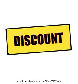 discount wording on rectangular signs