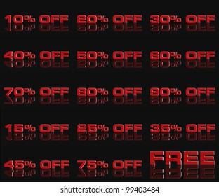 Discounts 3D render