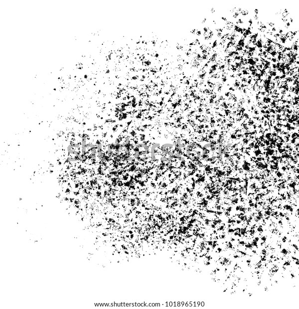 Disintegration Dispersion Abstract Shape On White Stock Illustration ...