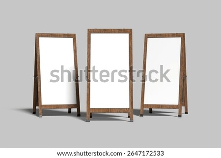 Display Easel Blank Mock Up