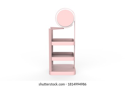 Display Stand, Retail Display Stand For Product , Display Stands Isolated On White Background. 3d Illustration