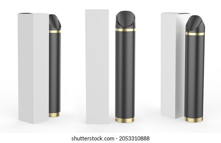 Disposable Vape Pen Pop I Vape Electronic E Cigarette Isolated On White Background. 3d Illustration