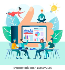 Distance work, learning, conference, communication using a smartphone Teamwork on a business project online - Powered by Shutterstock