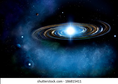 Distant Spiral Galaxy 