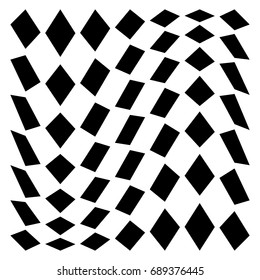 Distorted mesh, grid geometric element. Irregular mosaic visual element - Shutterstock ID 689376445