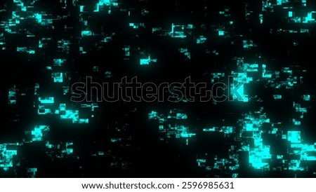 Distortion screen with glitch effect. Abstract digital background with noise waves. Hacked computer and technical problem. 3D rendering.