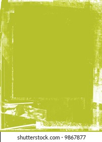 Distressed chartreuse frame