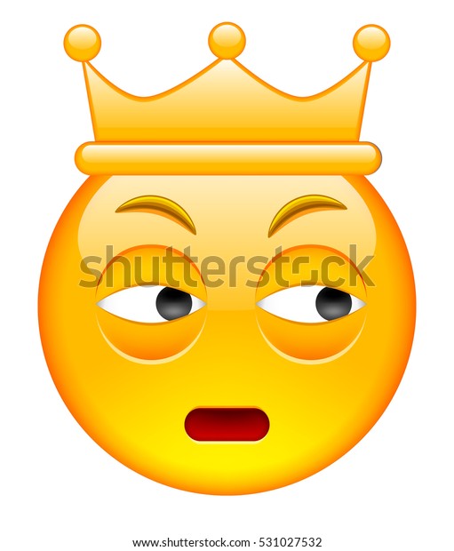 Distrust Face Crown Distrust Emoji Crown Stock Illustration 531027532 ...