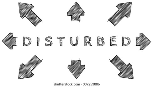 Disturbed word.